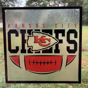 NFL Kansas City Chiefs Glass Sun Catcher